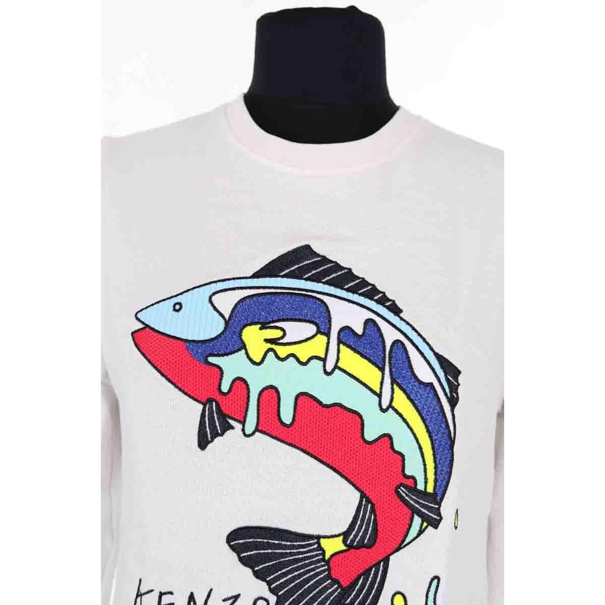 Sweatshirt - Très Bon État blanc, KENZO