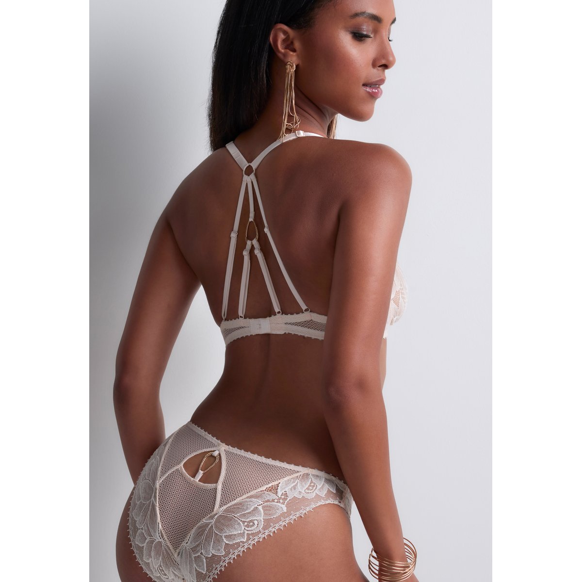 Soutien gorge Triangle bralette Flawless Love beige, AUBADE