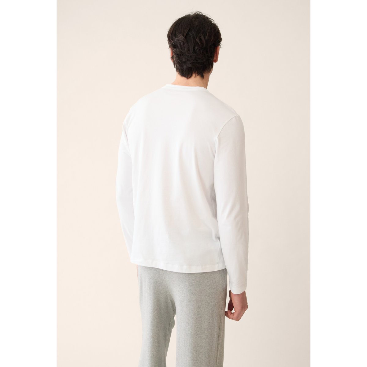 Lot de 2 T-shirts manches longues en coton Superbe bleu marine blanc, LE SLIP FRANCAIS