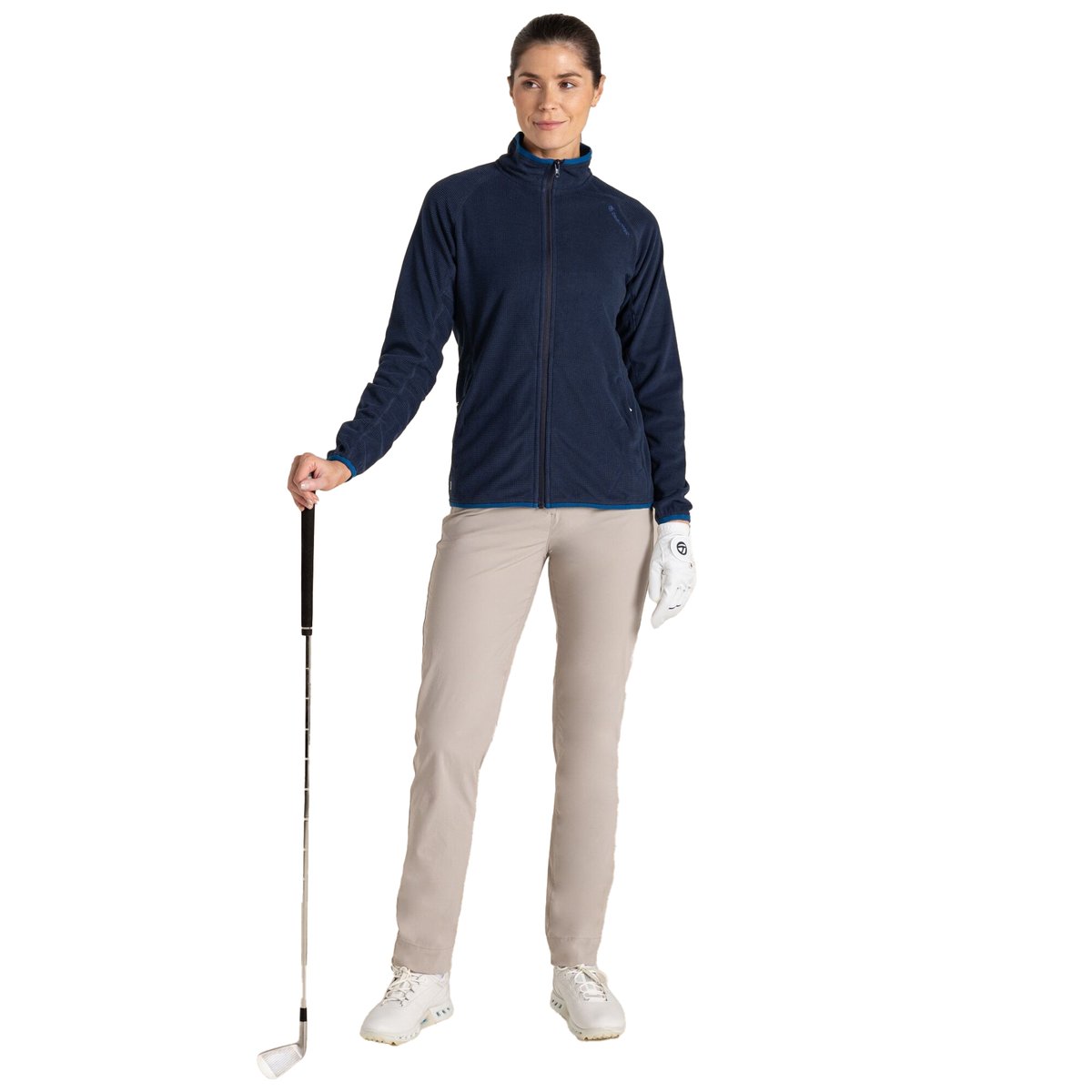 Veste polaire de golf cintrée BELFAIRS bleu marine, CRAGHOPPERS