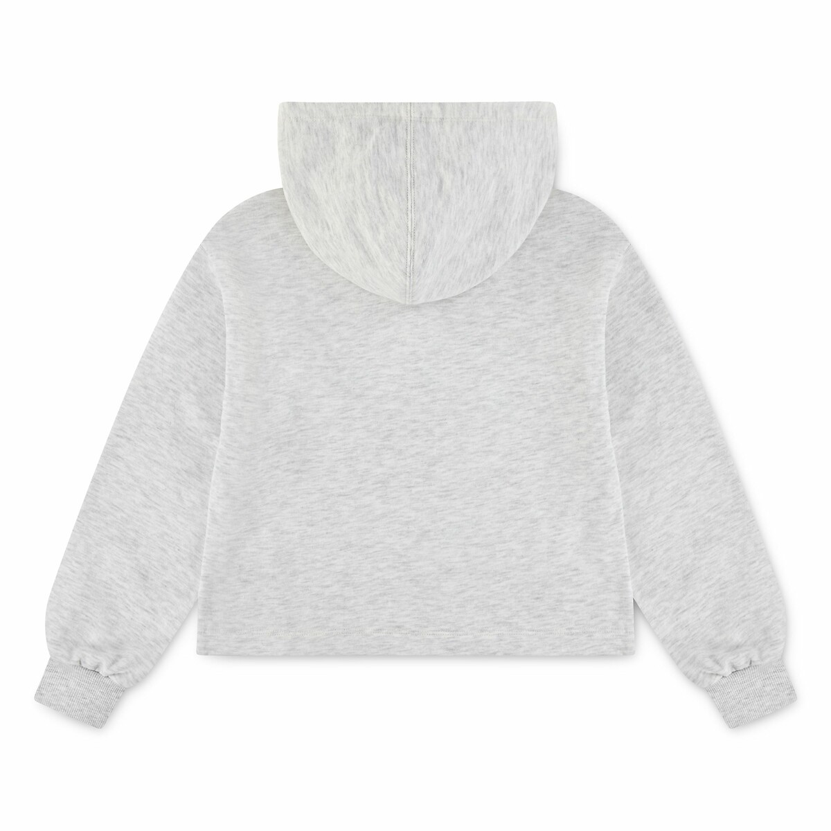 Sweat à capuche en molleton non gratté gris clair, CONVERSE