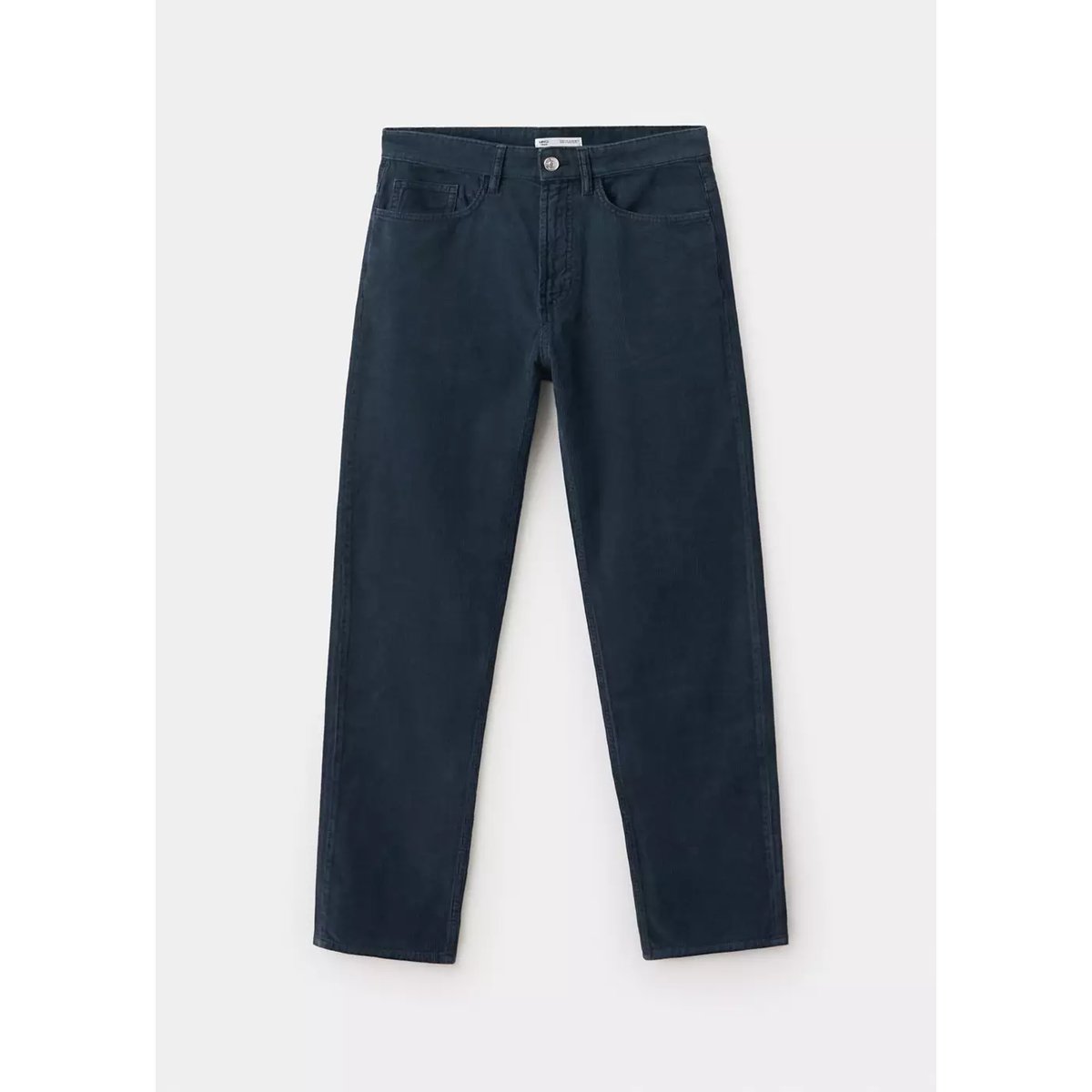 Jean droit en velours côtelé bleu marine, MANGO TEEN