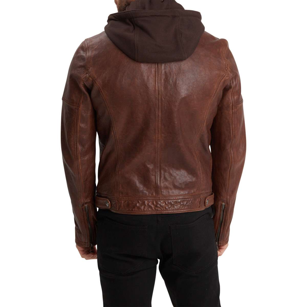Blouson droit marron, DAYTONA
