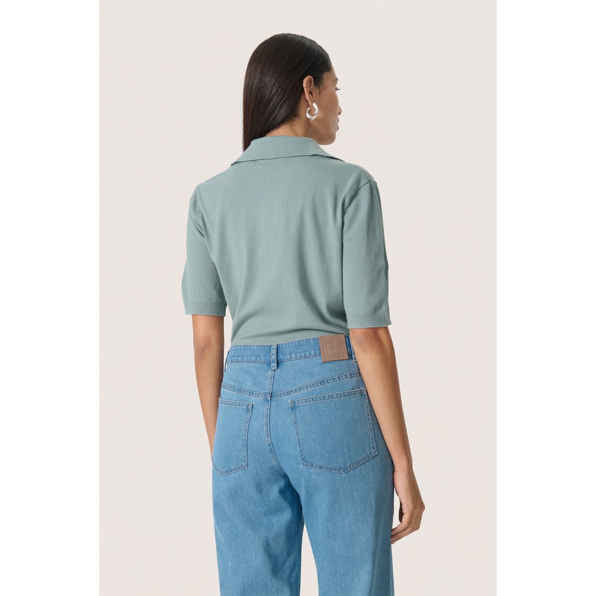Knitted pullover bleu silver blue, SOAKED IN LUXURY