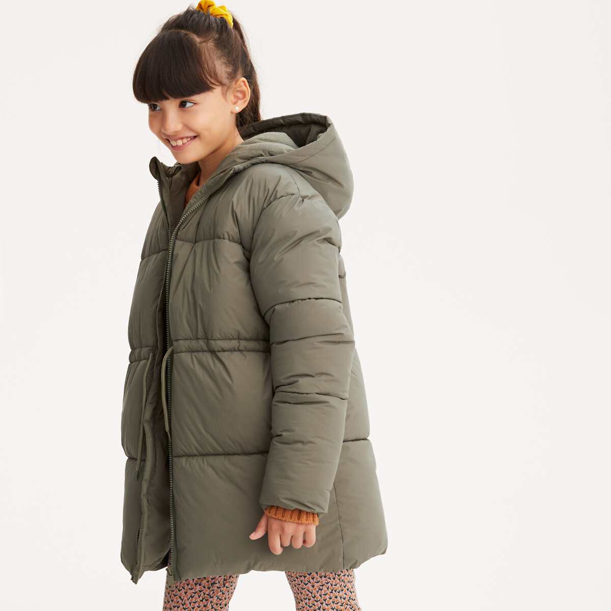 Doudoune chaude à capuche kaki, LA REDOUTE COLLECTIONS