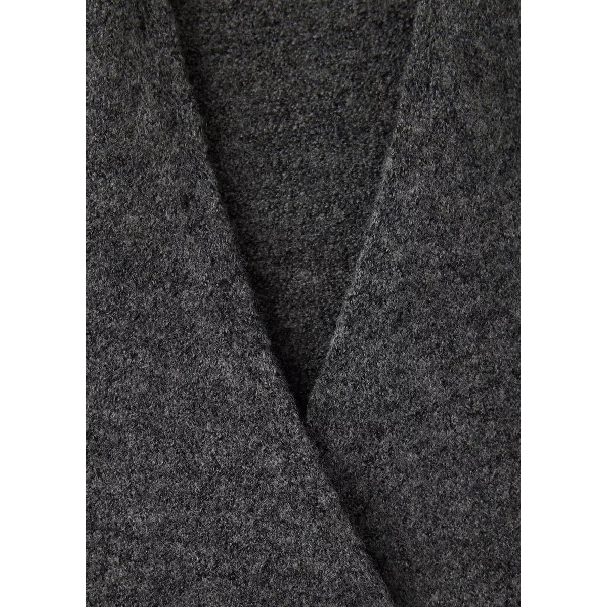Robe maille dos nu gris, MANGO