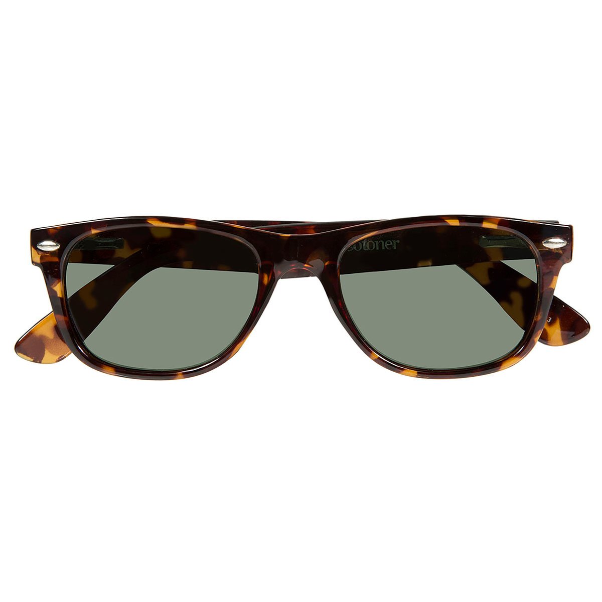 Lunettes de soleil branches flexibles, verres polarisants brun ecaille, ISOTONER