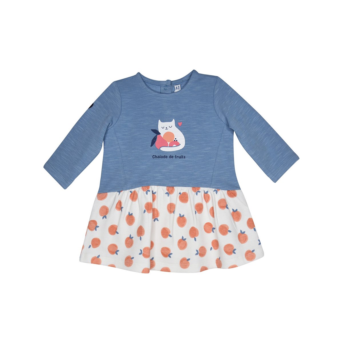 Robe laurita maille bebe bleu, SUCRE D'ORGE