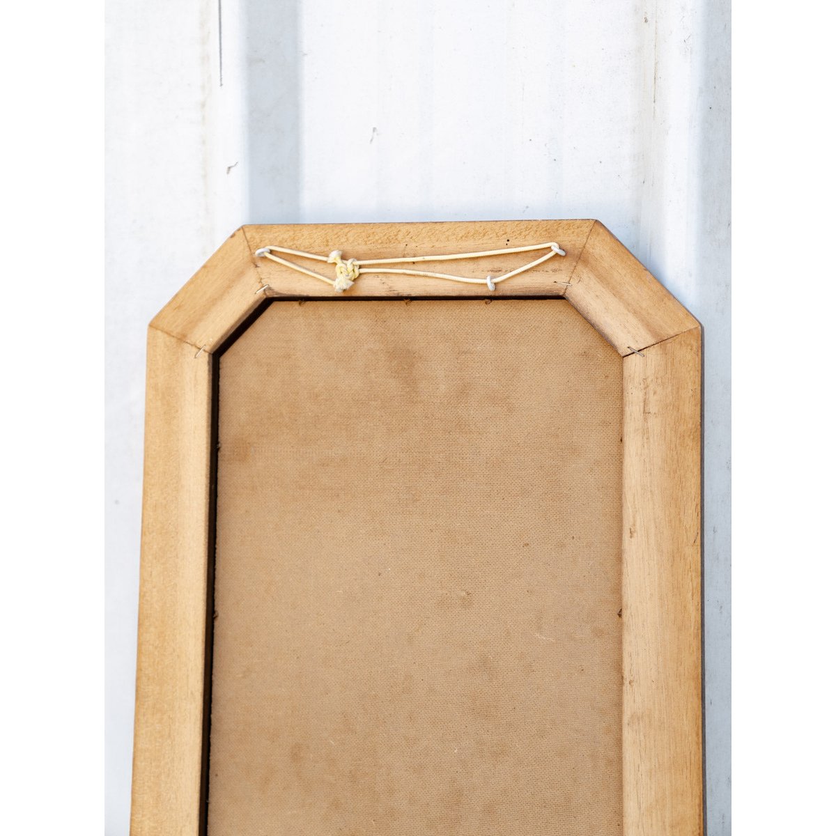 Grand miroir vertical biseauté en bois foncé Georges N°1361 - Bon état bois foncé, DEBONGOUT