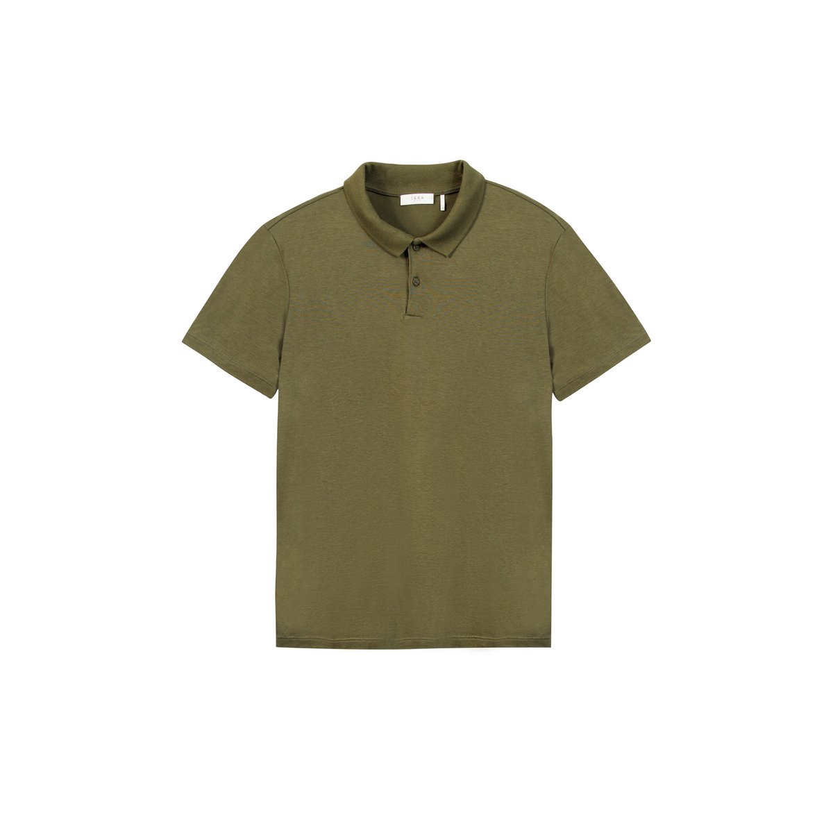 Polo manches courtes coton modal kaki, IKKS