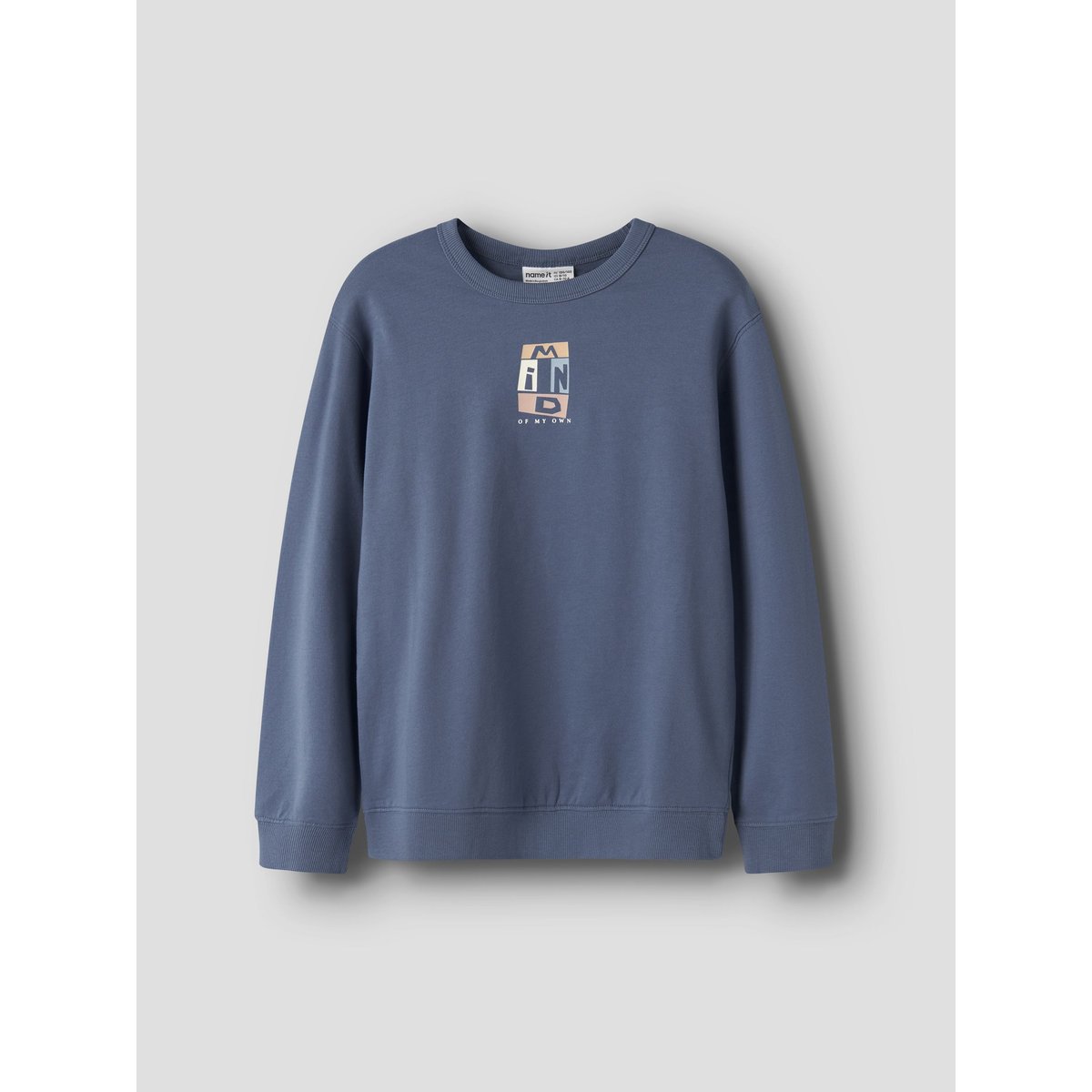 Sweat-Shirt vintage indigo, NAME IT