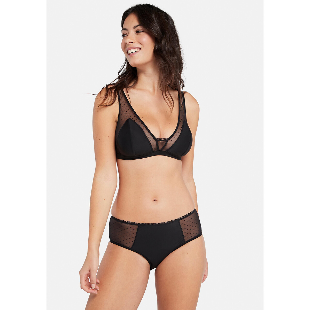 Brassière sans  armature Rosie noir, MISS SANS COMPLEXE