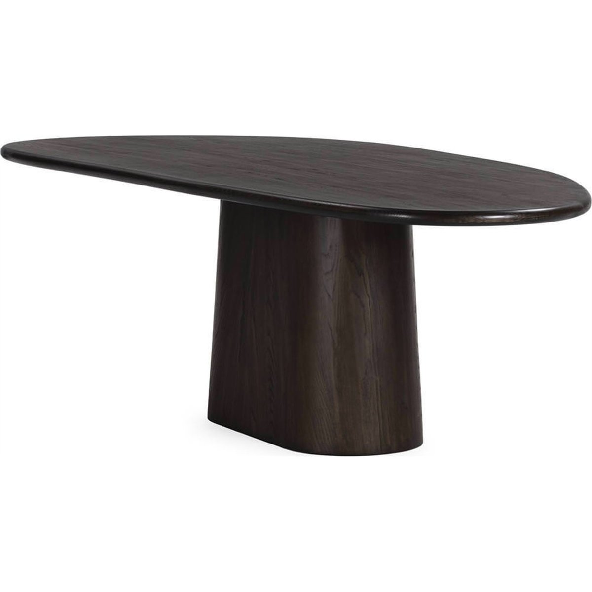 Table de salle à manger ovale en frêne fumé, RECOLLECTION