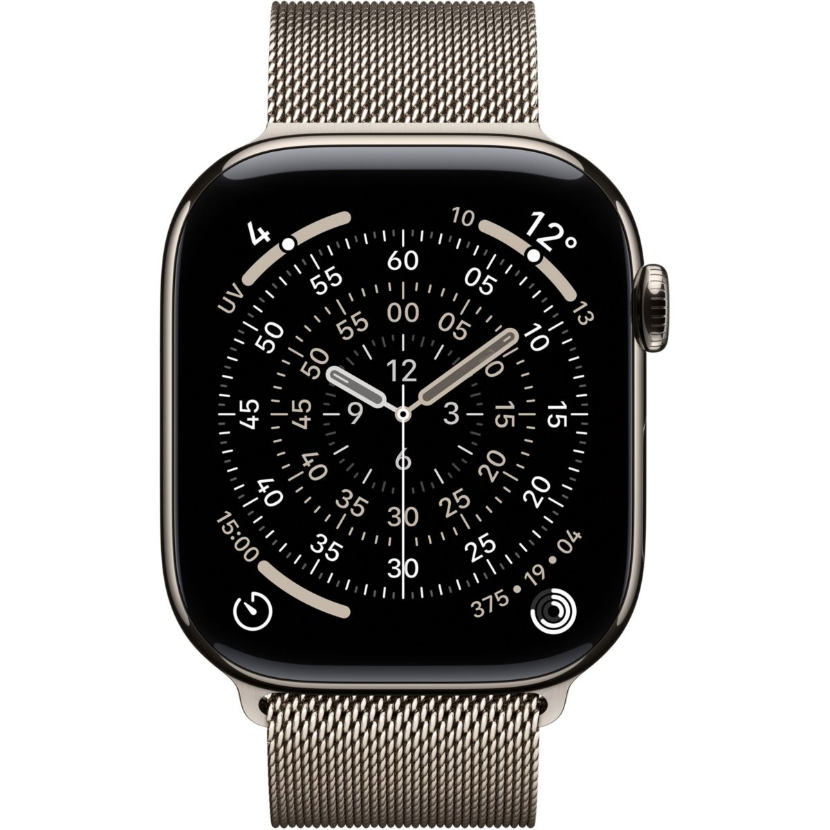 Montre connectée 42mm Tit Naturel Milan Serie 11 Cellular marron, APPLE