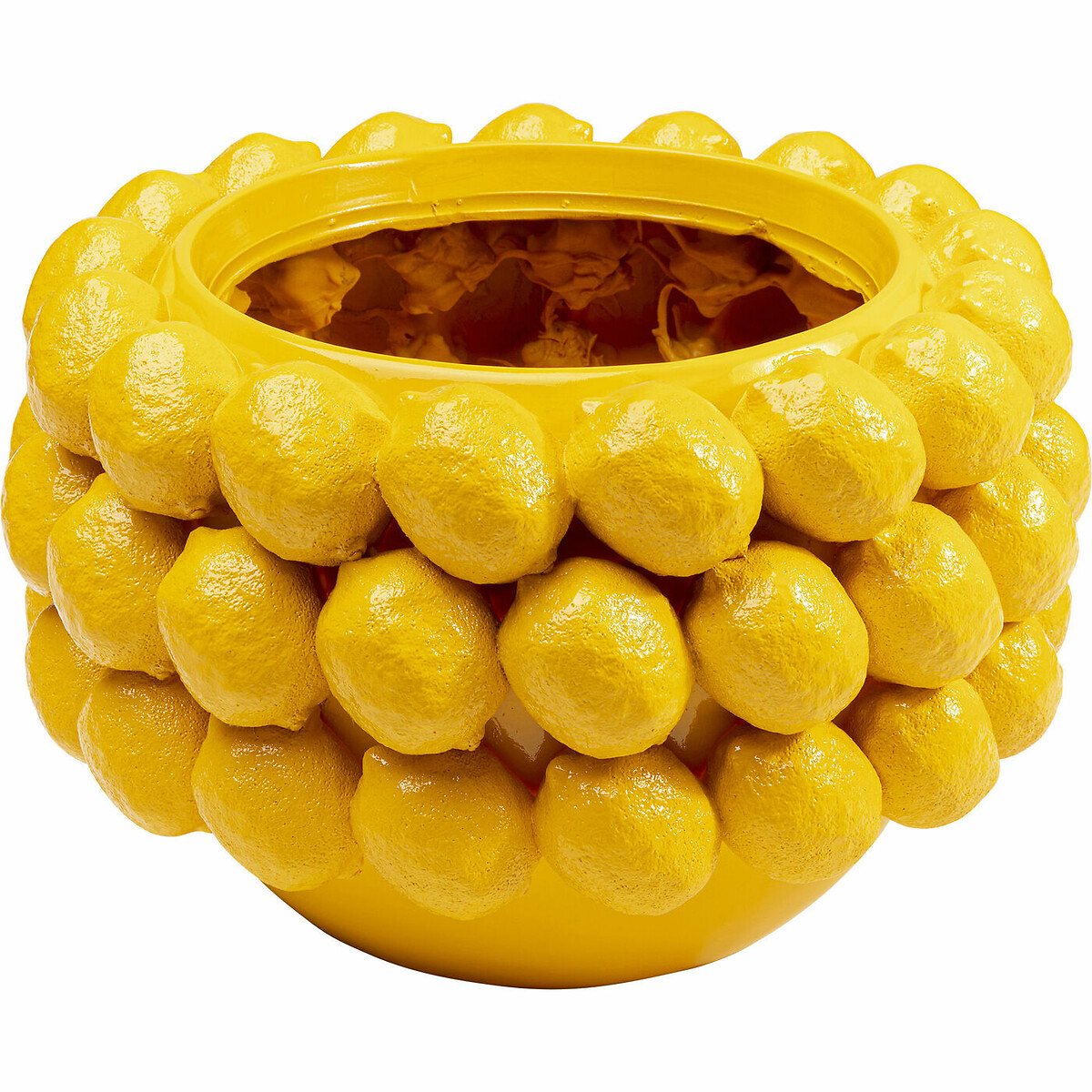 Cachepot décoratif Lemon Juice 22cm jaune, KARE DESIGN