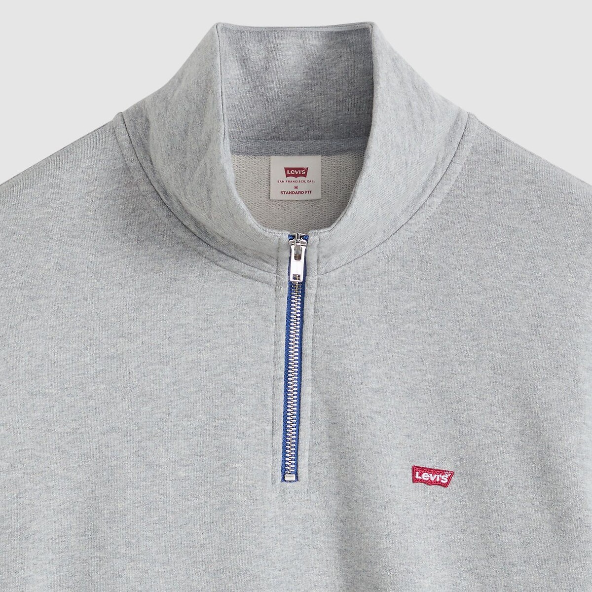 Sweat demi-zippé gris chiné, LEVI'S