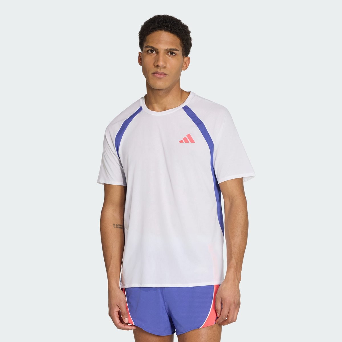 T-Shirt De Running Adizero Archive T-Shirt De Running Adizero Archive white / dual indigo, adidas Performance