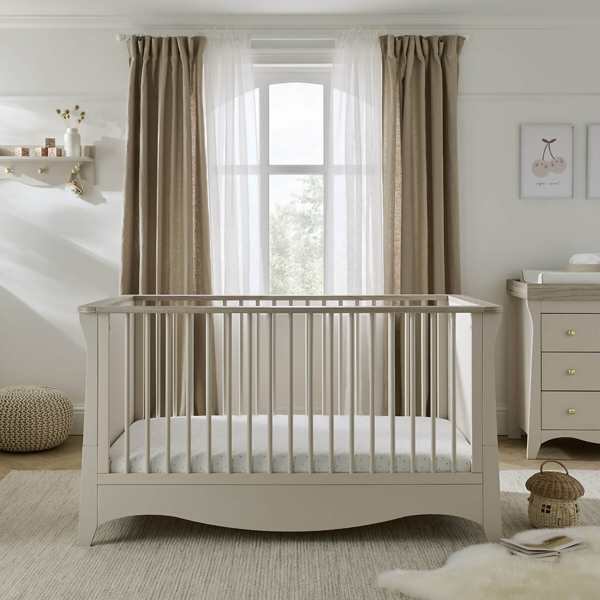 Clara Cot Bed stone beige, CUDDLECO