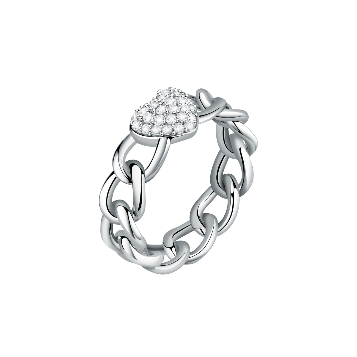 Bague en laiton et cristal INCONTRI argent, MORELLATO