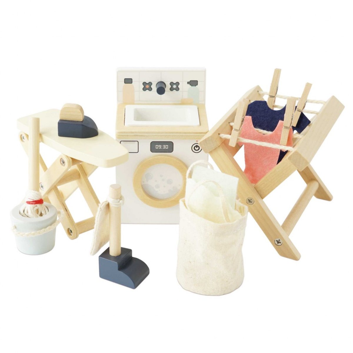 Buanderie pour maison de poupées beige, LE TOY VAN