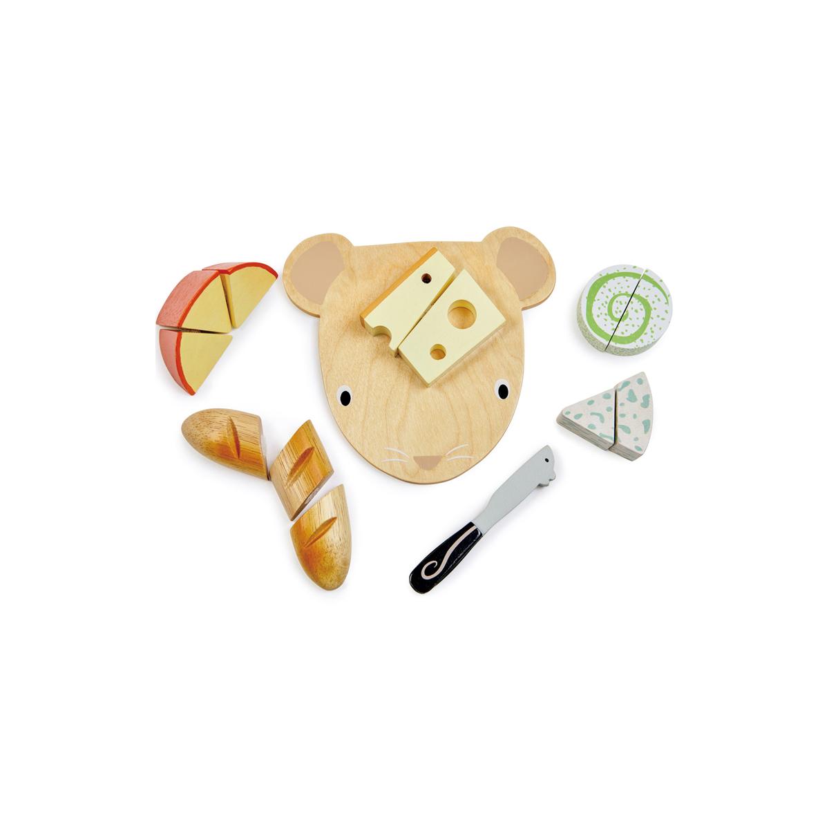 Planche à découper fromages beige, jaune, vert, TENDER LEAF TOYS