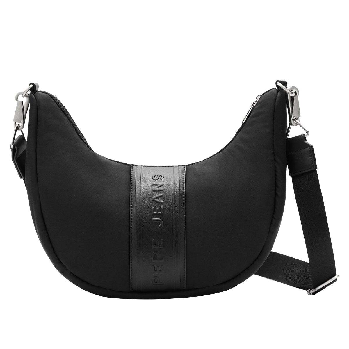 Sac Demi-Lune Avec Fermeture Éclair noir, PEPE JEANS