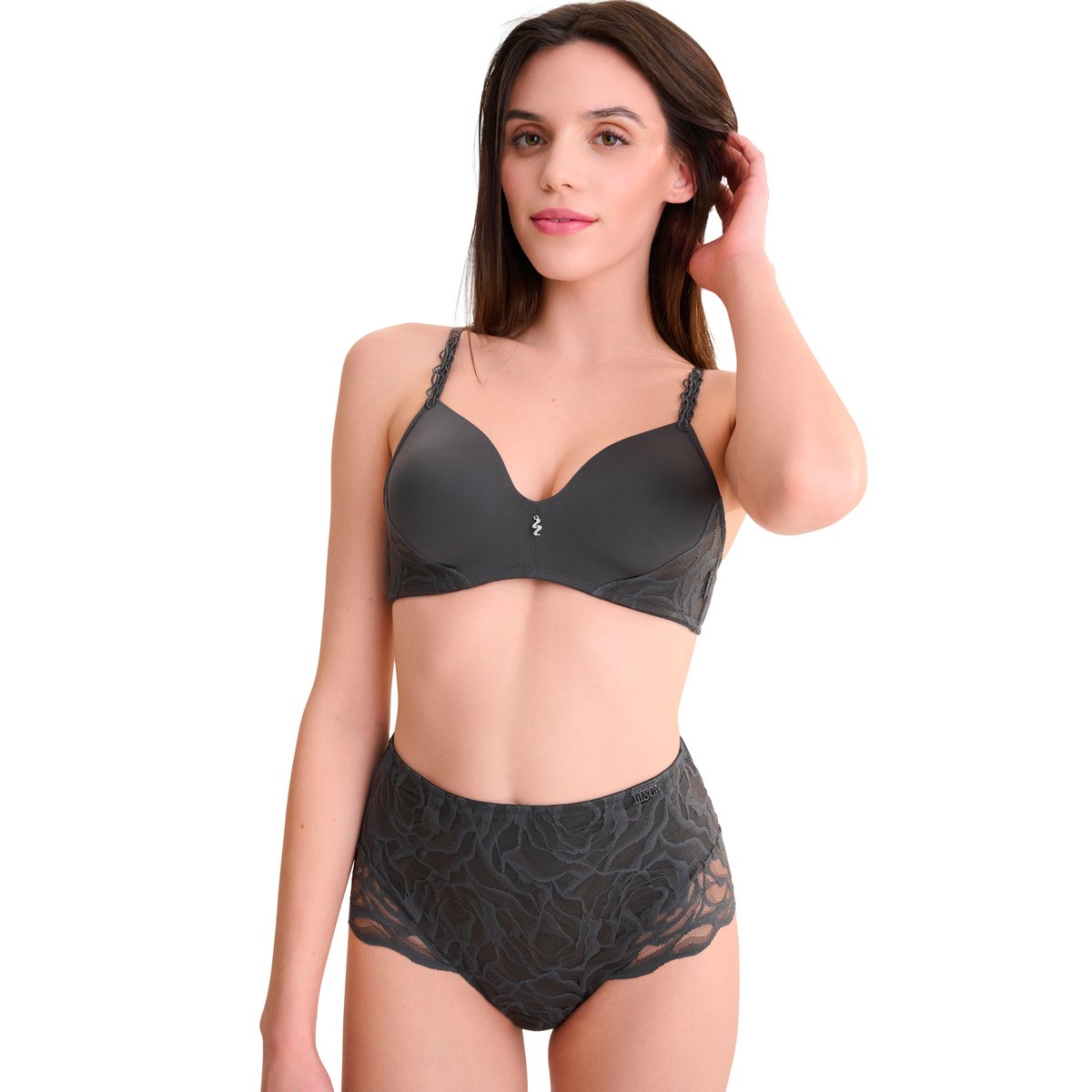Soutien-gorge préformé sans armatures RIVER gris, LISCA
