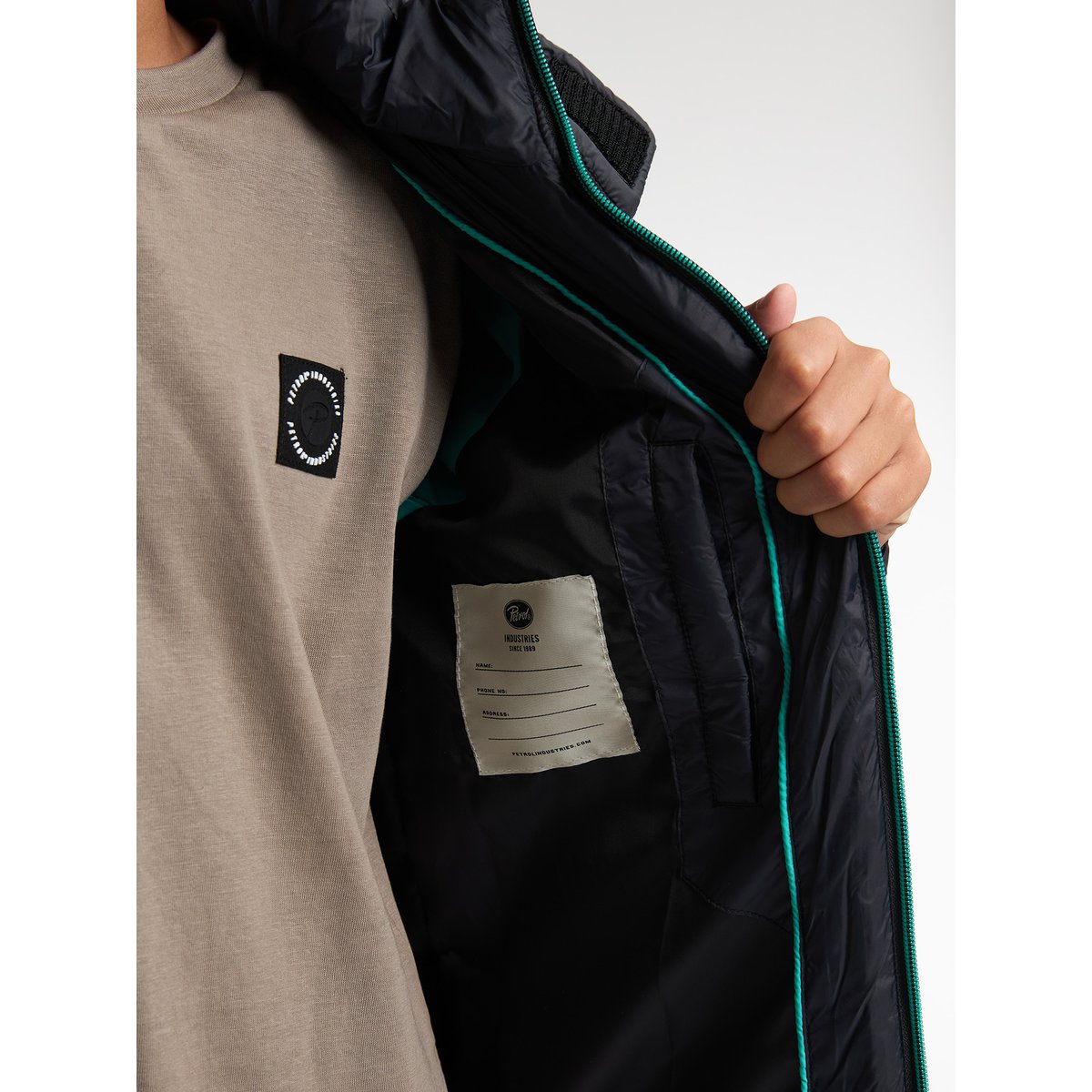 Veste doublée bitterroot noir deep black, PETROL INDUSTRIES