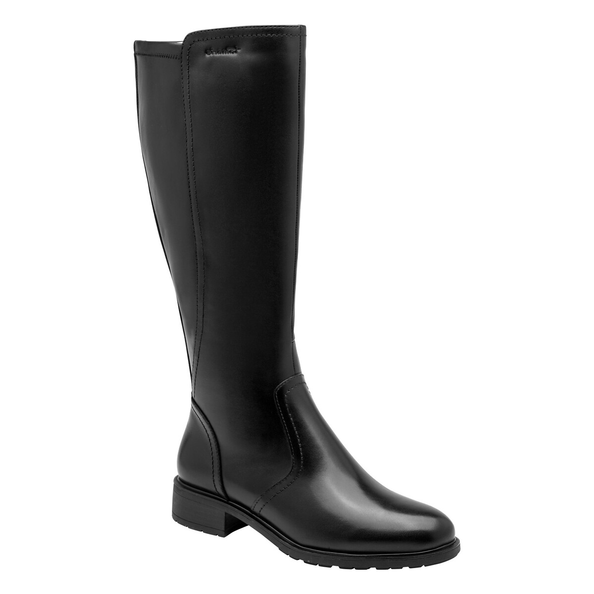 Botas rasas para panturrilhas largas preto , TAMARIS