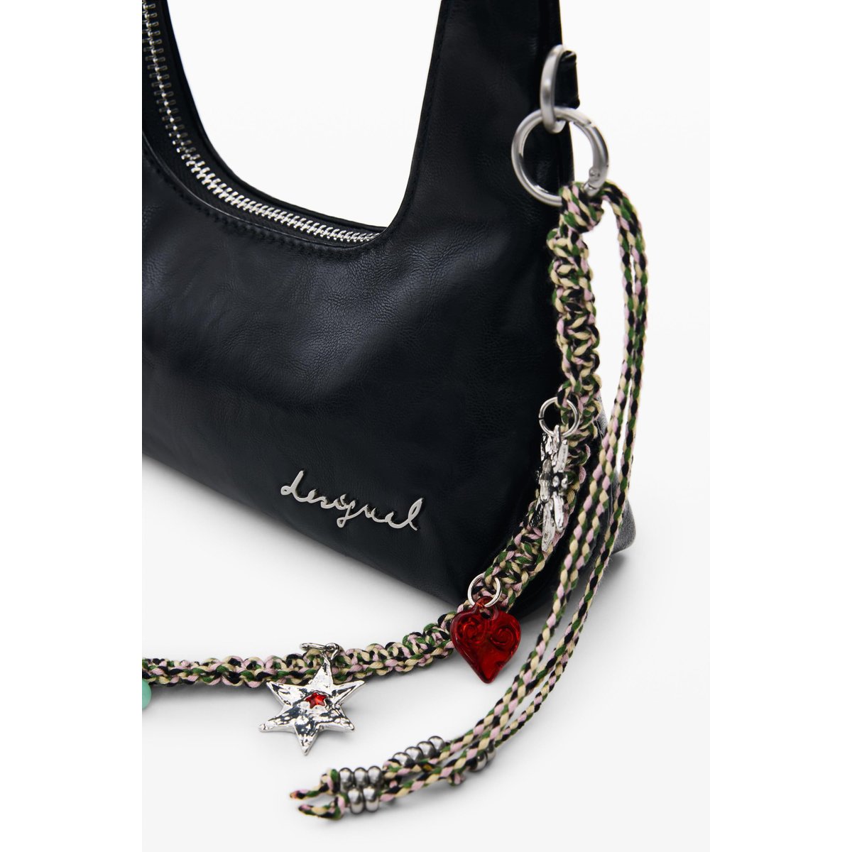 Mini sac charm noir, DESIGUAL