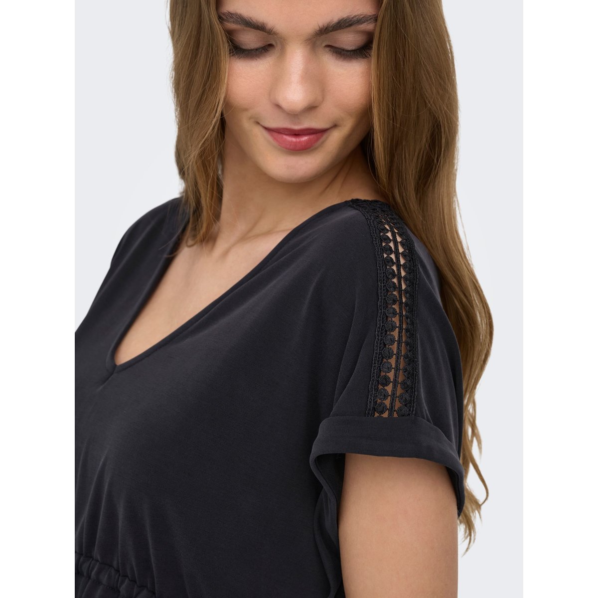 Robe noire - black, ONLY