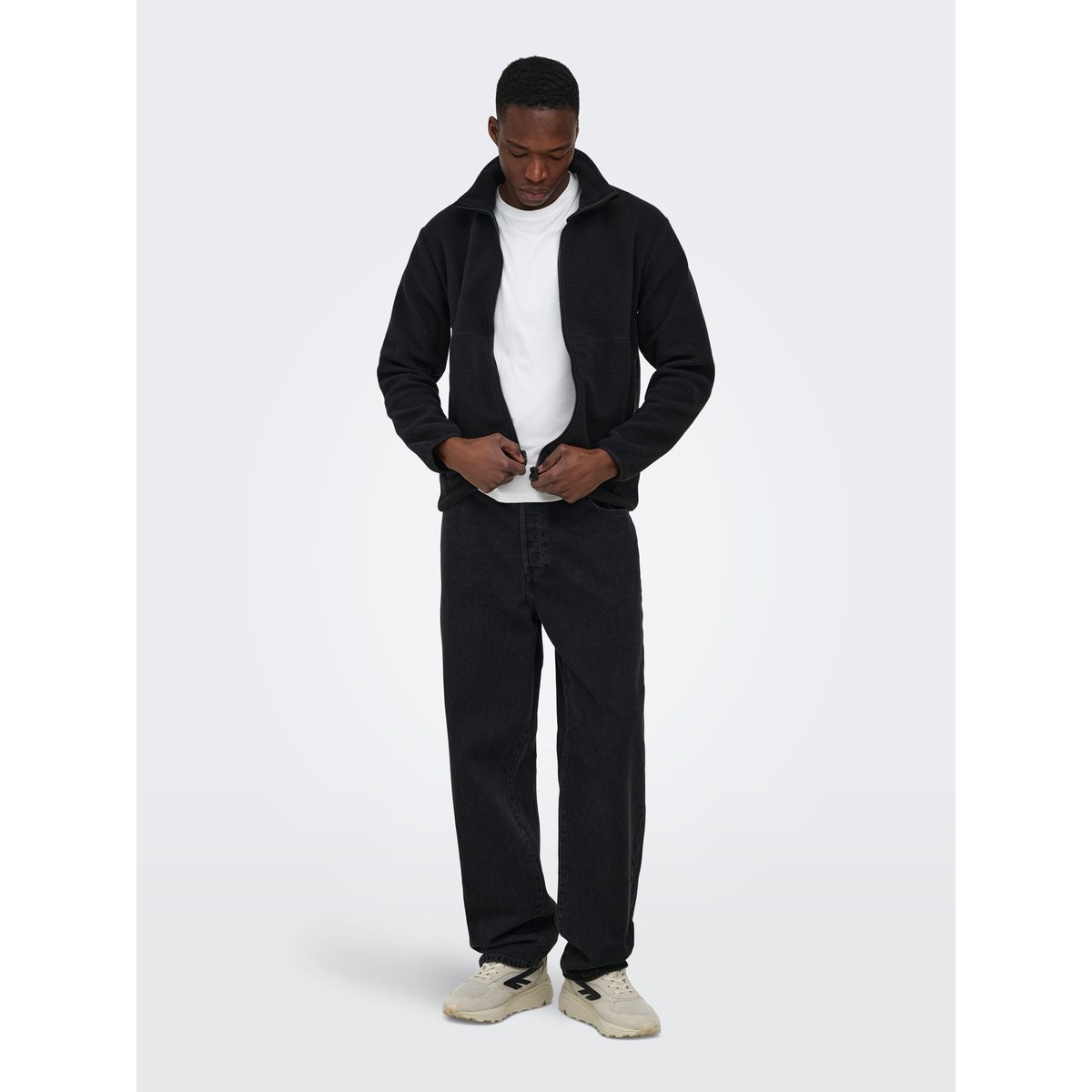 Veste En Polaire black 1, ONLY & SONS