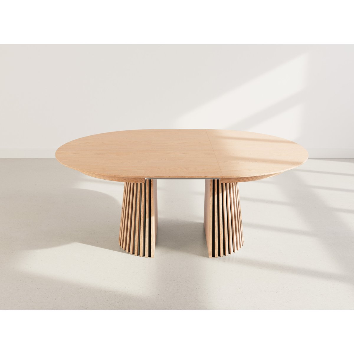 Table à manger ronde extensible bois 6-10pl, FREYA bois, BEST MOBILIER