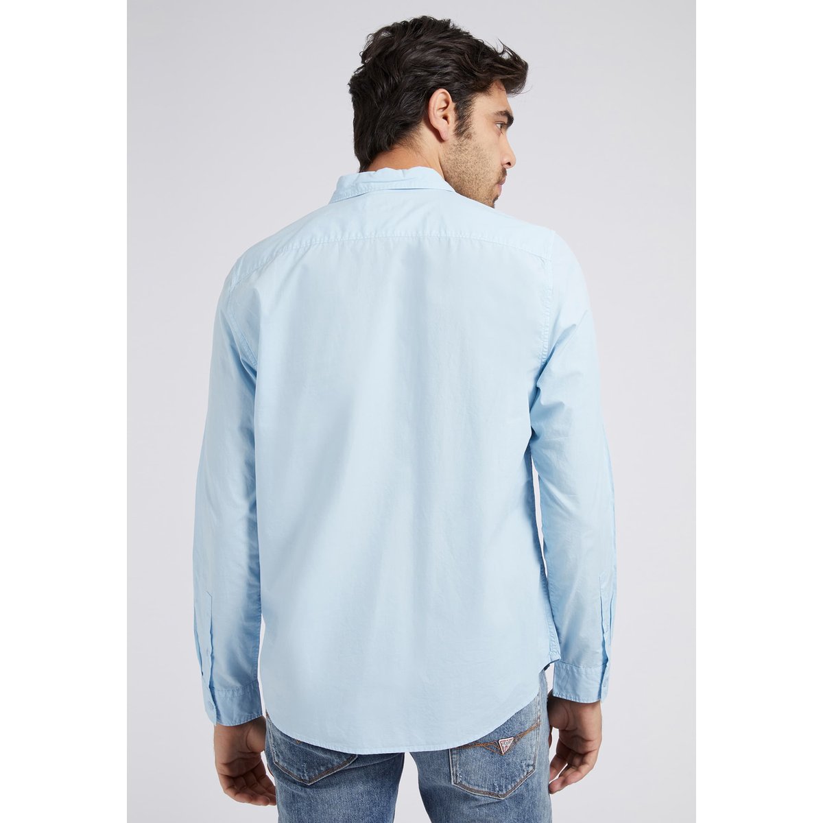 Chemise Coupe Slim bleu ciel, GUESS