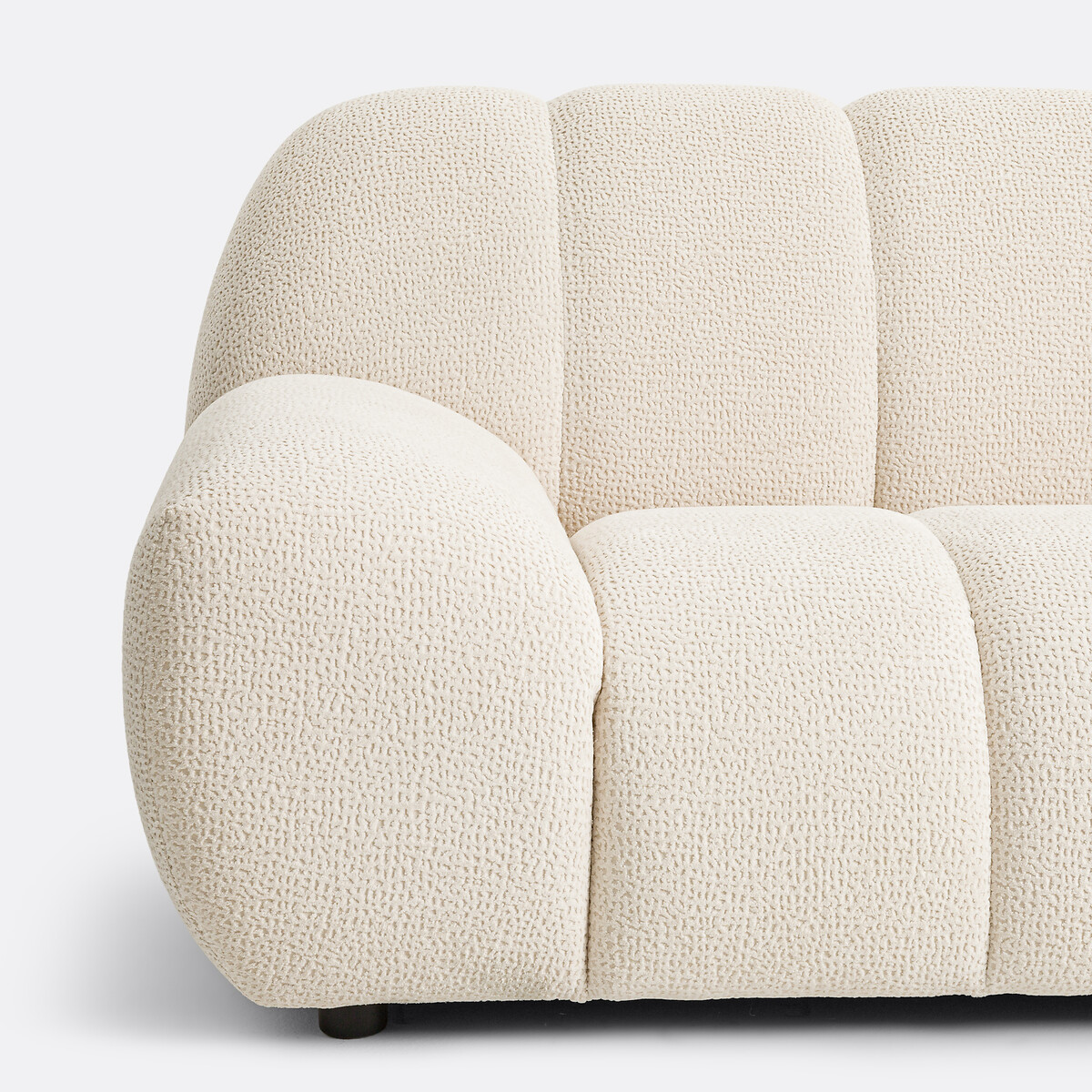 Sofá 2 plazas, tela con relieve, Nuria crudo, LA REDOUTE INTERIEURS