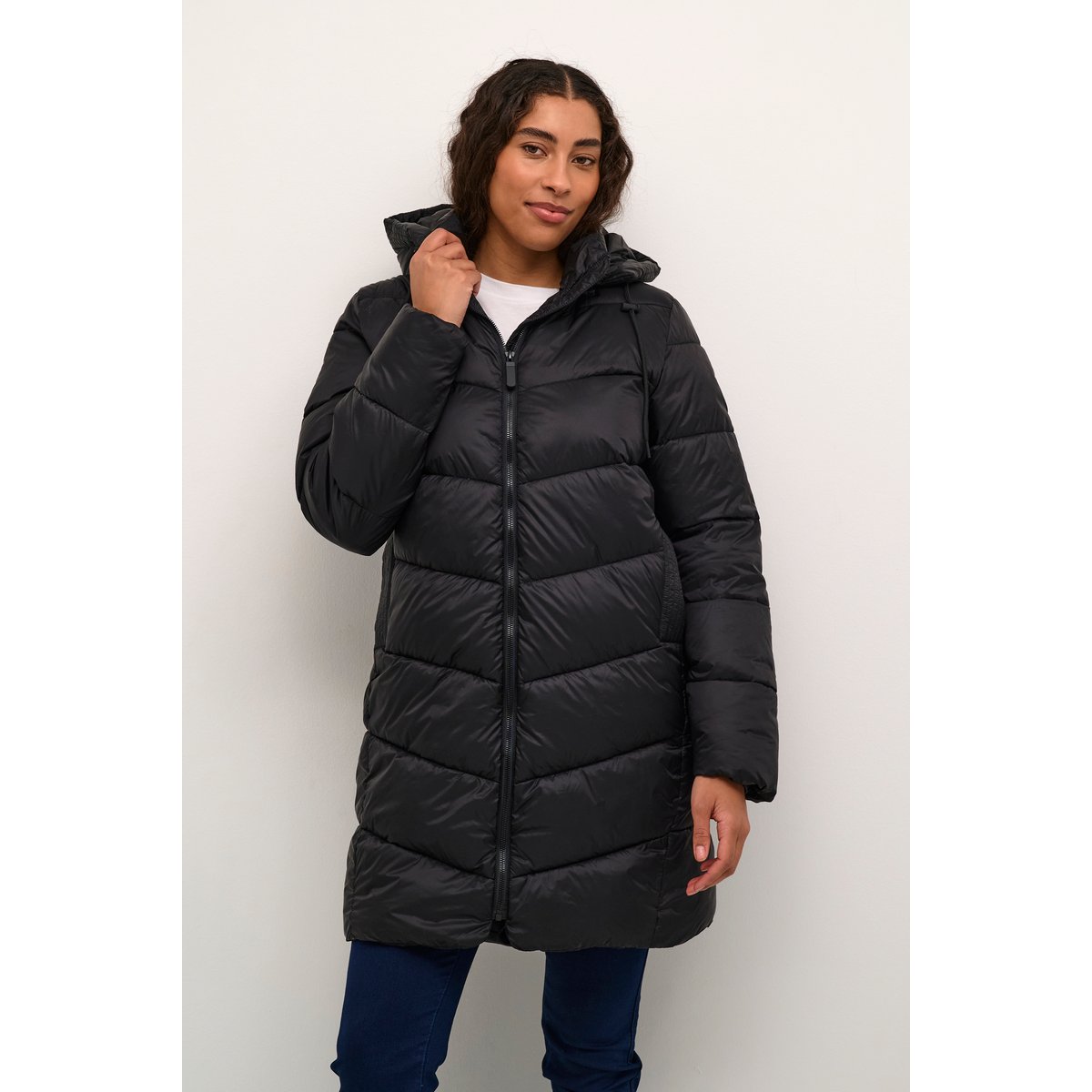 Manteau noir black deep, KAFFE
