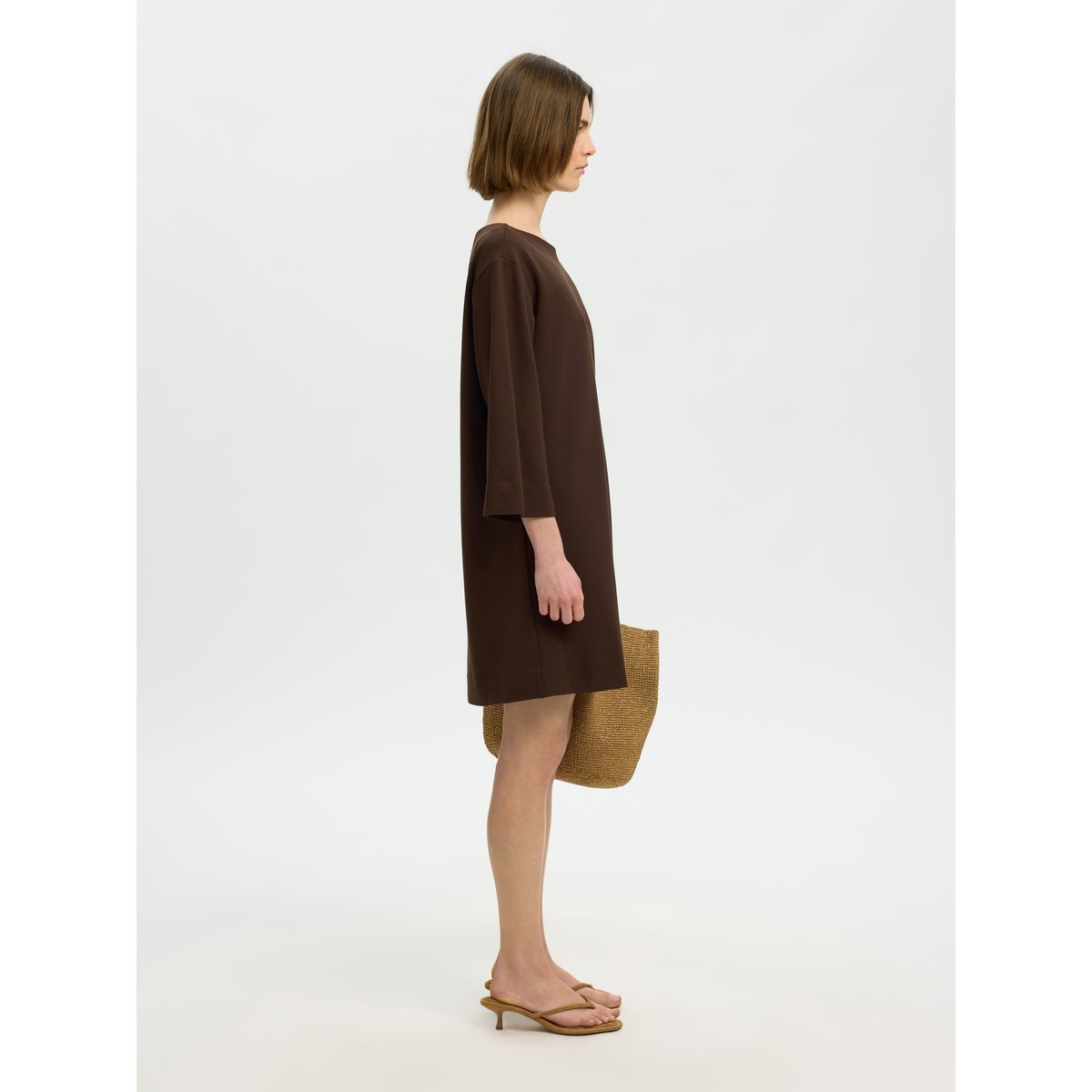 Mini-Robe marron - delicioso, SELECTED