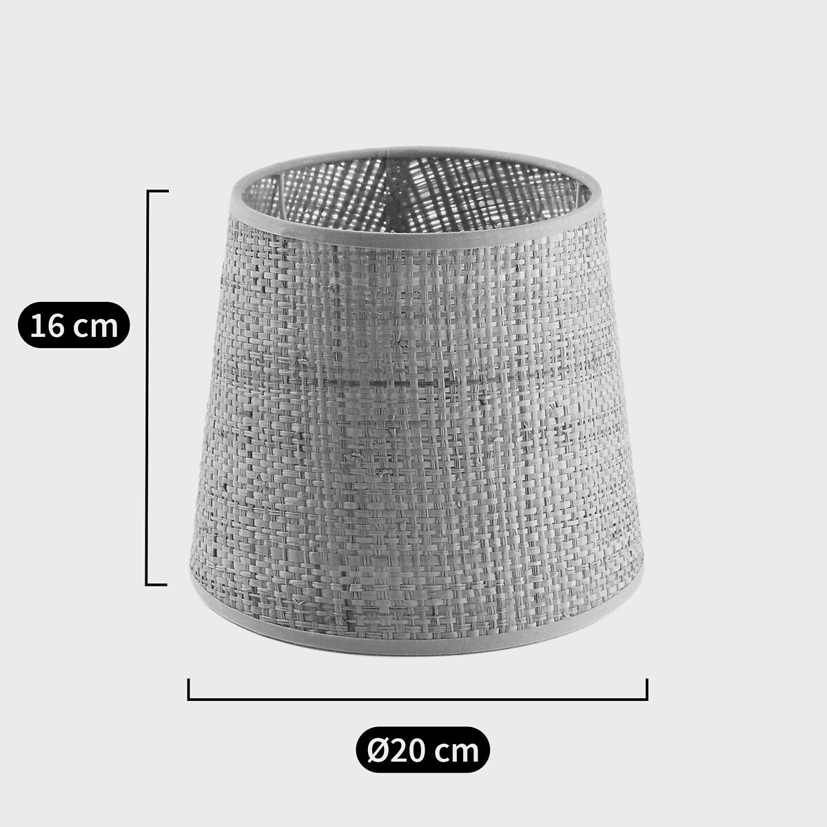 Lampadario / Paralume in rafia Ø20 cm, Jania naturale , LA REDOUTE INTERIEURS