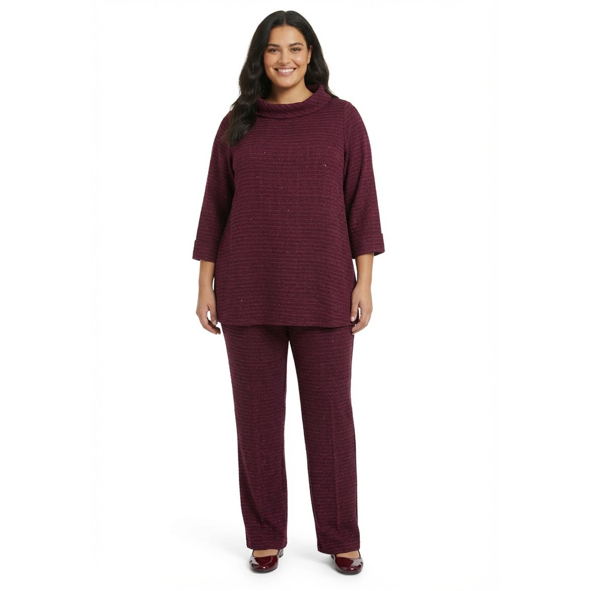 Pantalon Flare Fit violet, YOEK