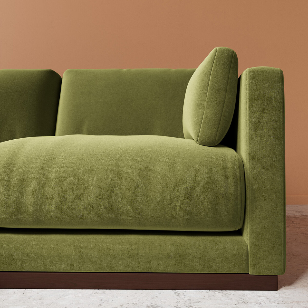 Alesund Easy Velvet Corner Chaise Sofa fern, SWOON