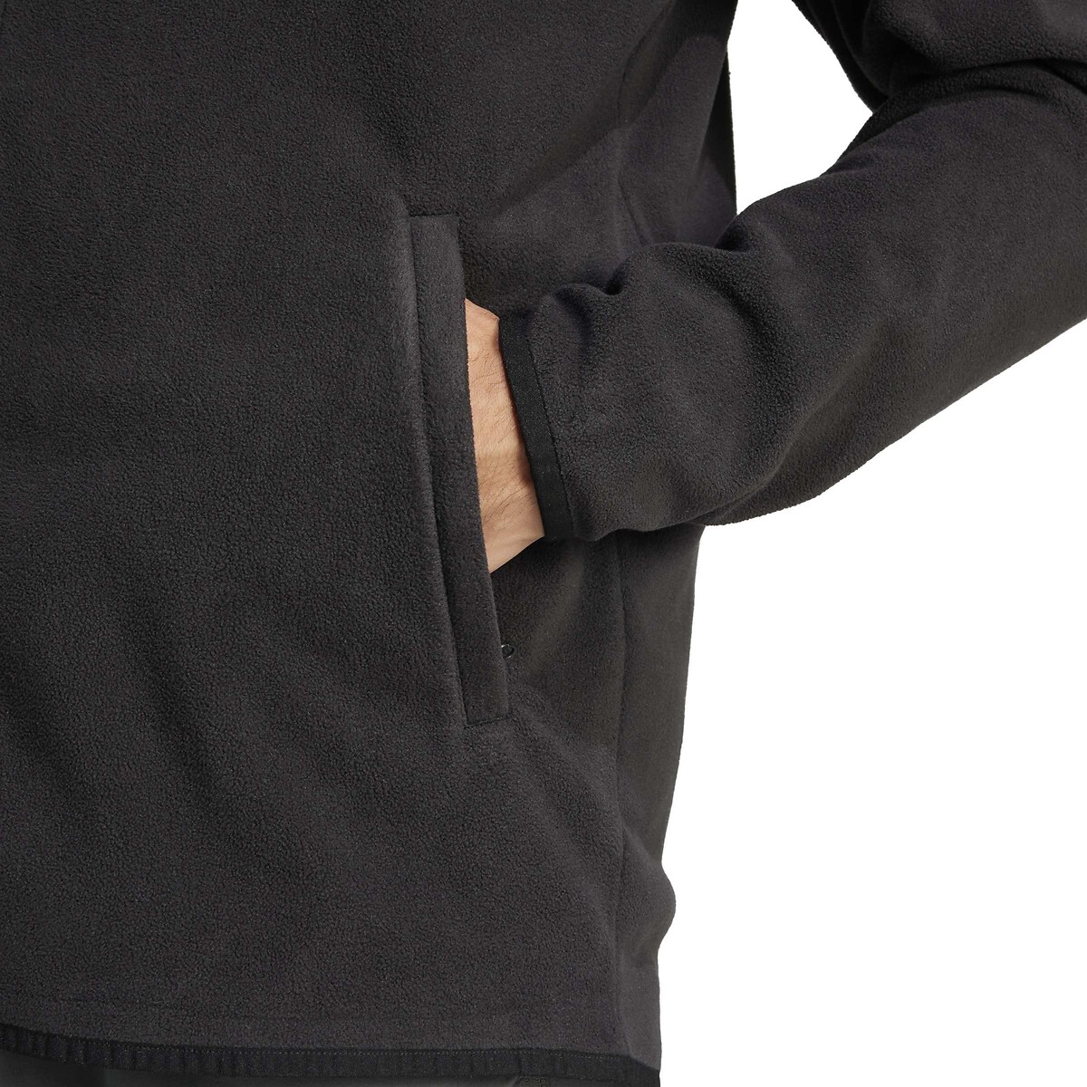 Veste polaire zippée noir, adidas Performance