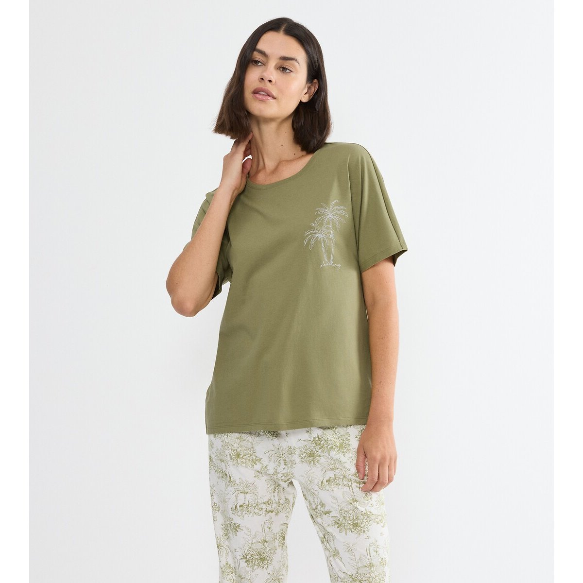 Haut de pyjama MIX & MATCH olive, TRIUMPH