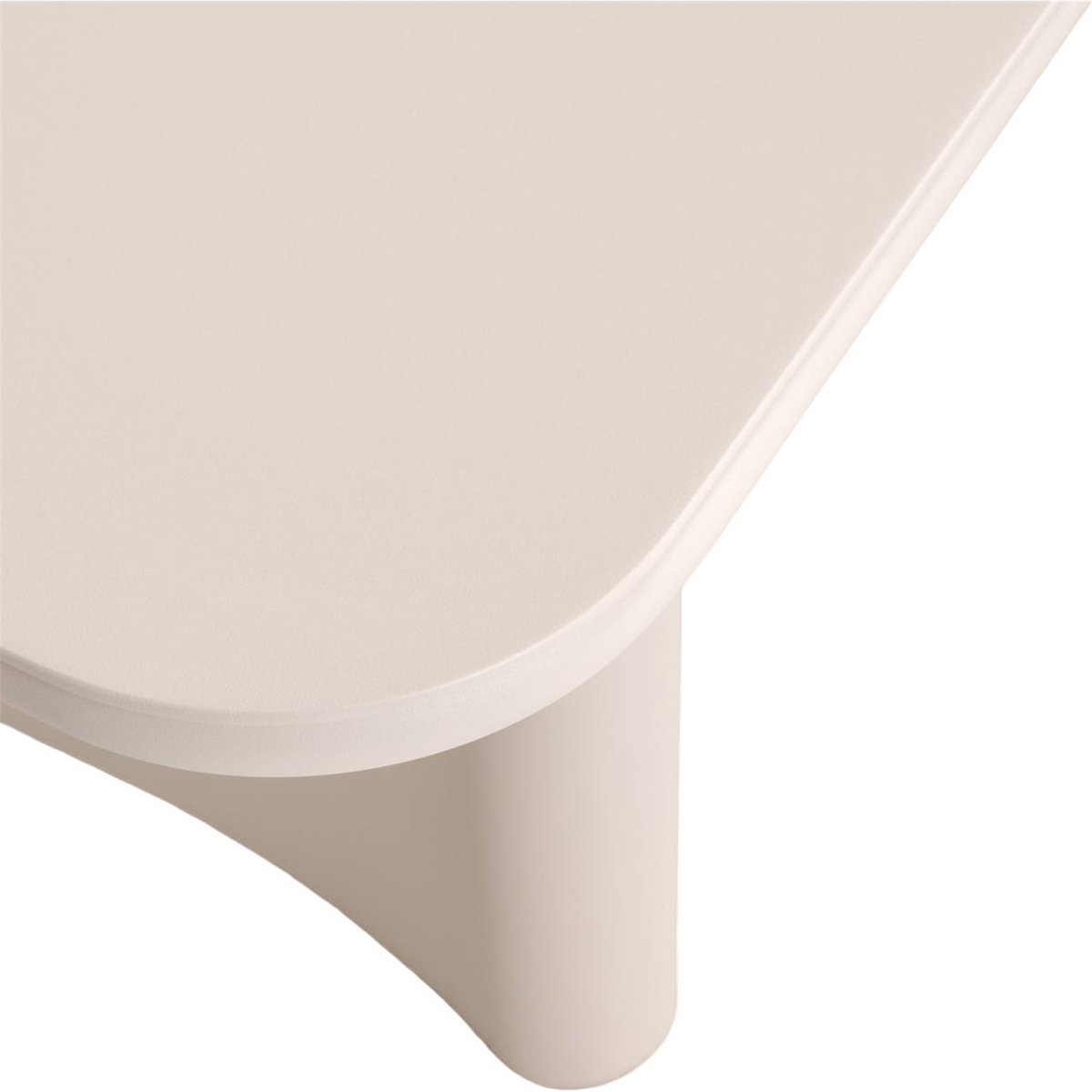 Table de jardin en aluminium beige clair, RECOLLECTION