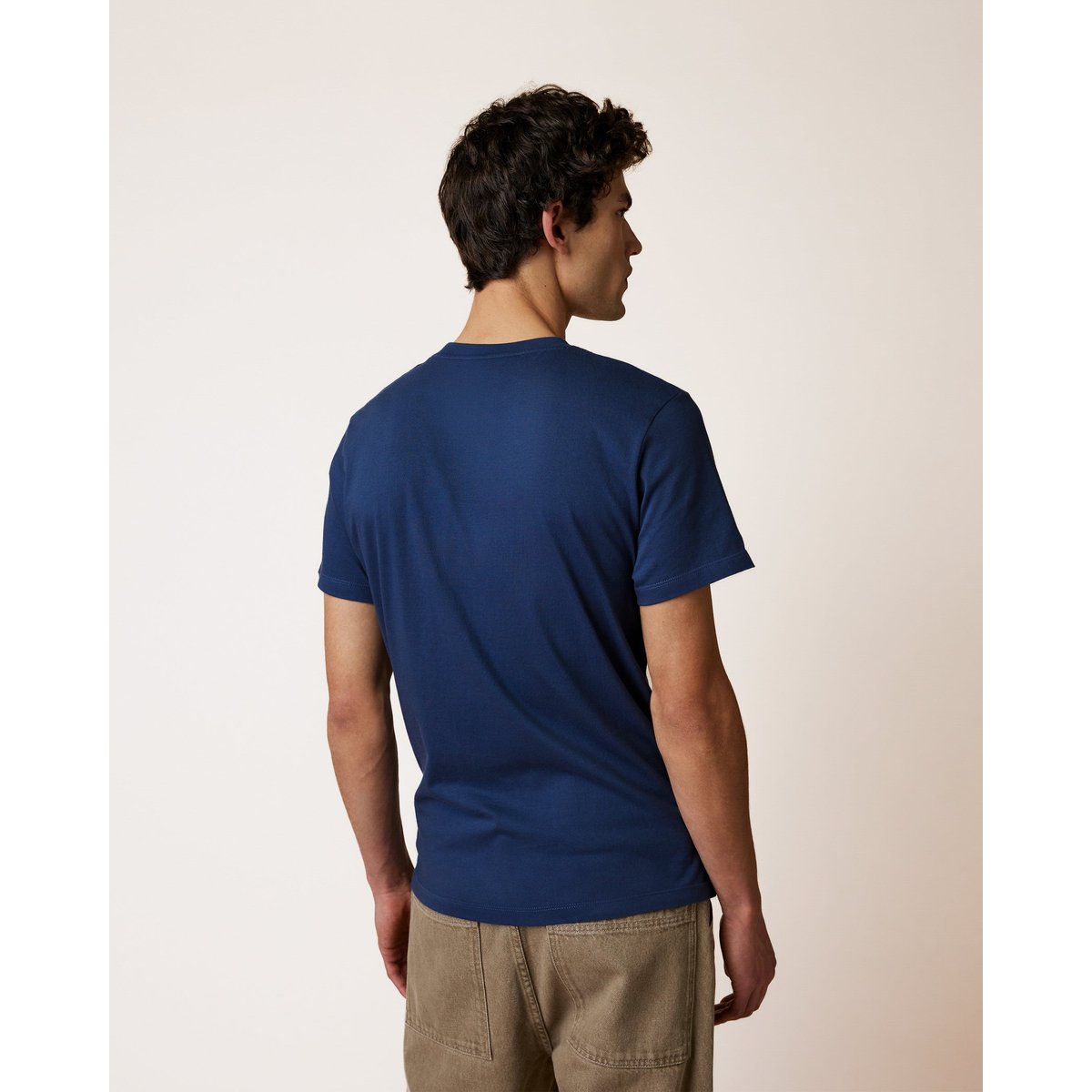 T-shirt en maille bleu foncé, FAGUO
