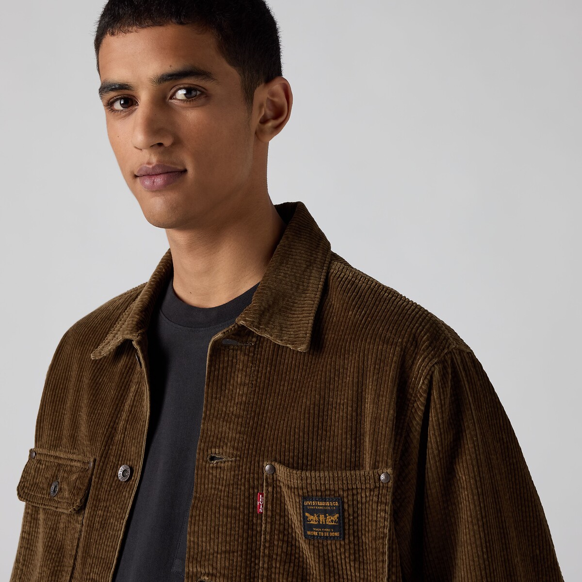 Casaco trucker, em bombazina deserto, LEVI'S