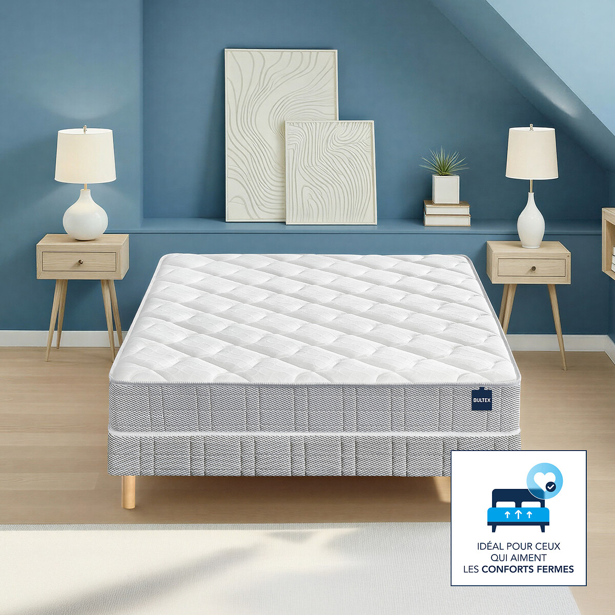 Matelas mousse Bultex nano confort ferme blanc, BULTEX