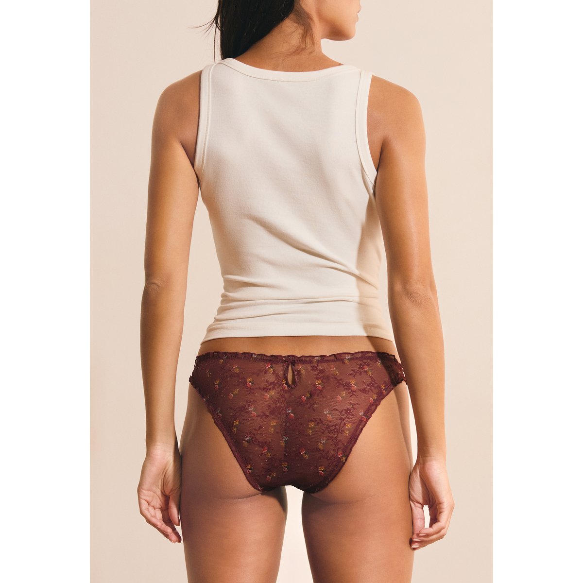 Culotte bloomer avec motif floral LOVELY imp fd brique, ETAM