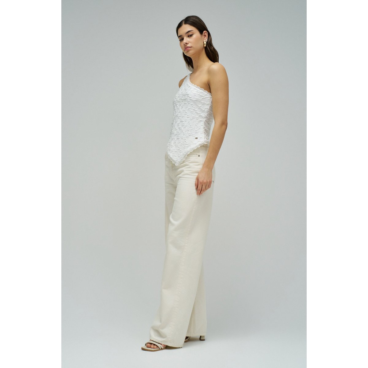 TOP ASYMÉTRIQUE beige, SALSA JEANS