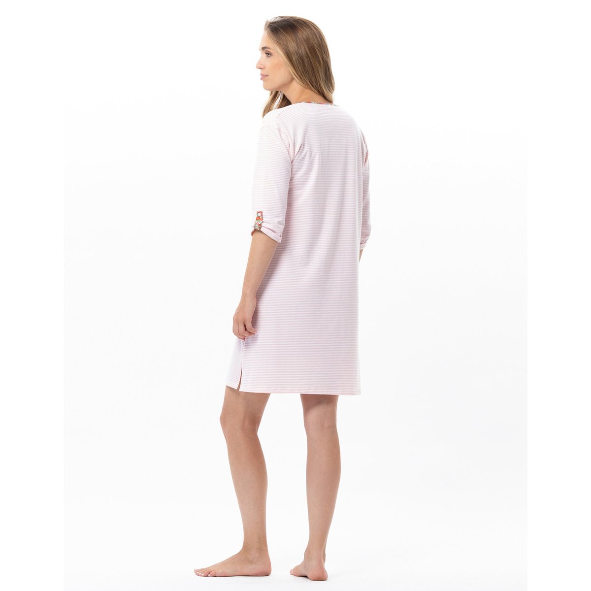 Chemise de nuit en coton GARDEN 201 multicolore, LE CHAT