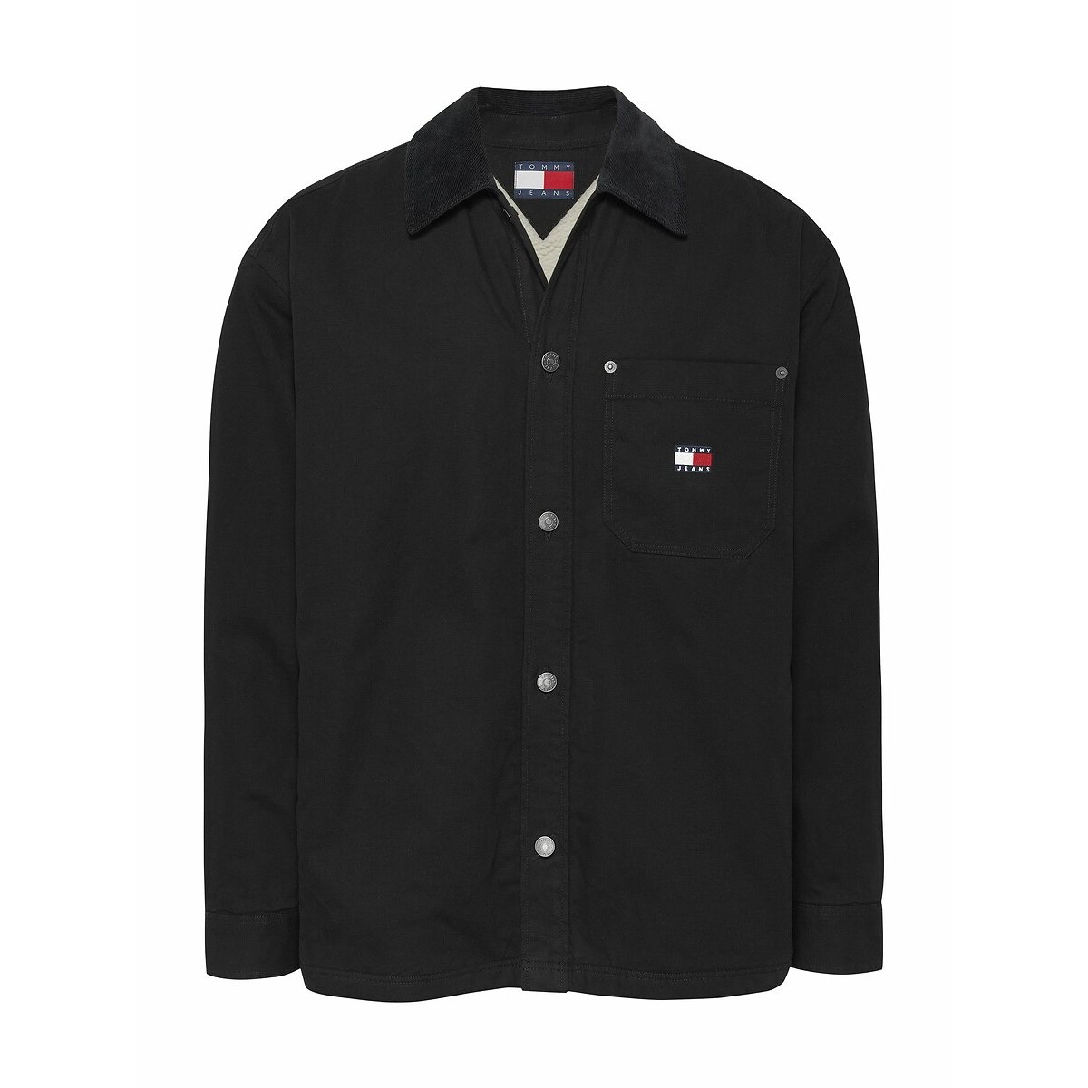 Surchemise col velours noir, TOMMY JEANS